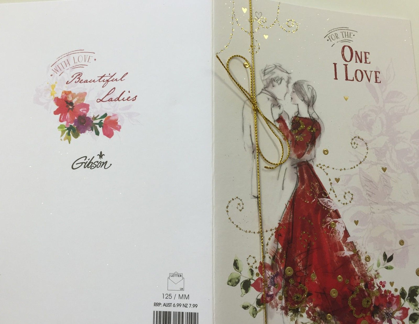 For The One I Love Lovely Couple Design Valentine's Day Card