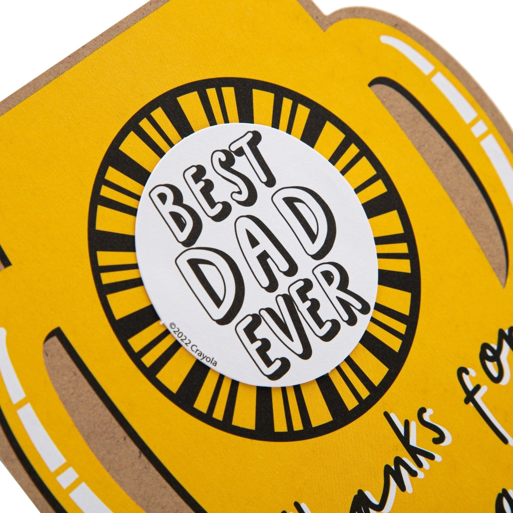 Kids Trophy Design for Dad Father's Day Card with Badge
