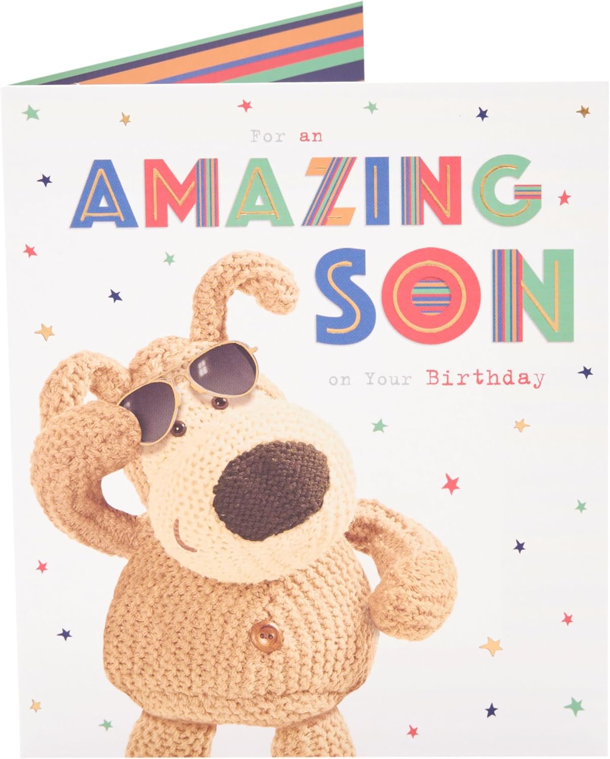 Boofle Wearing Sunglasses Amazing Son Birthday Card