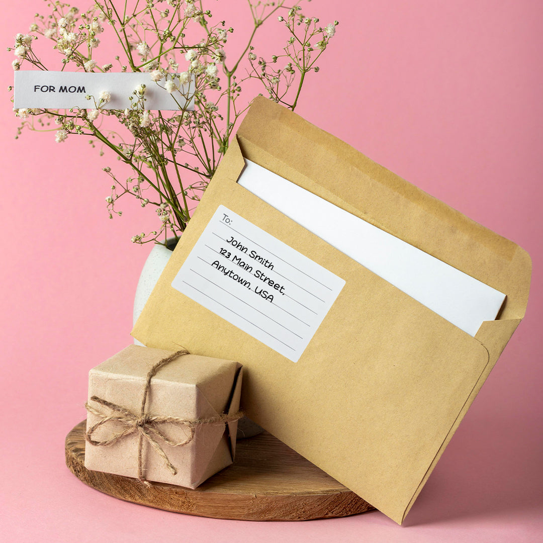 Pack of 72 Self Adhesive Parcel Labels 70x105mm