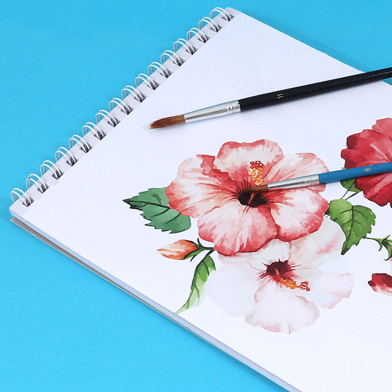 A4 Side Spiral Open Watercolor Pad