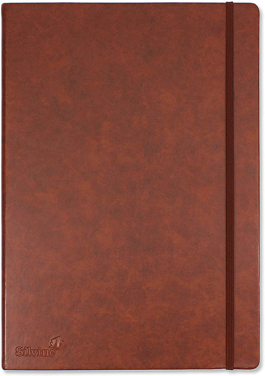 Silvine A4 Ivory Journal Notebook 160 Lined Pages Paper