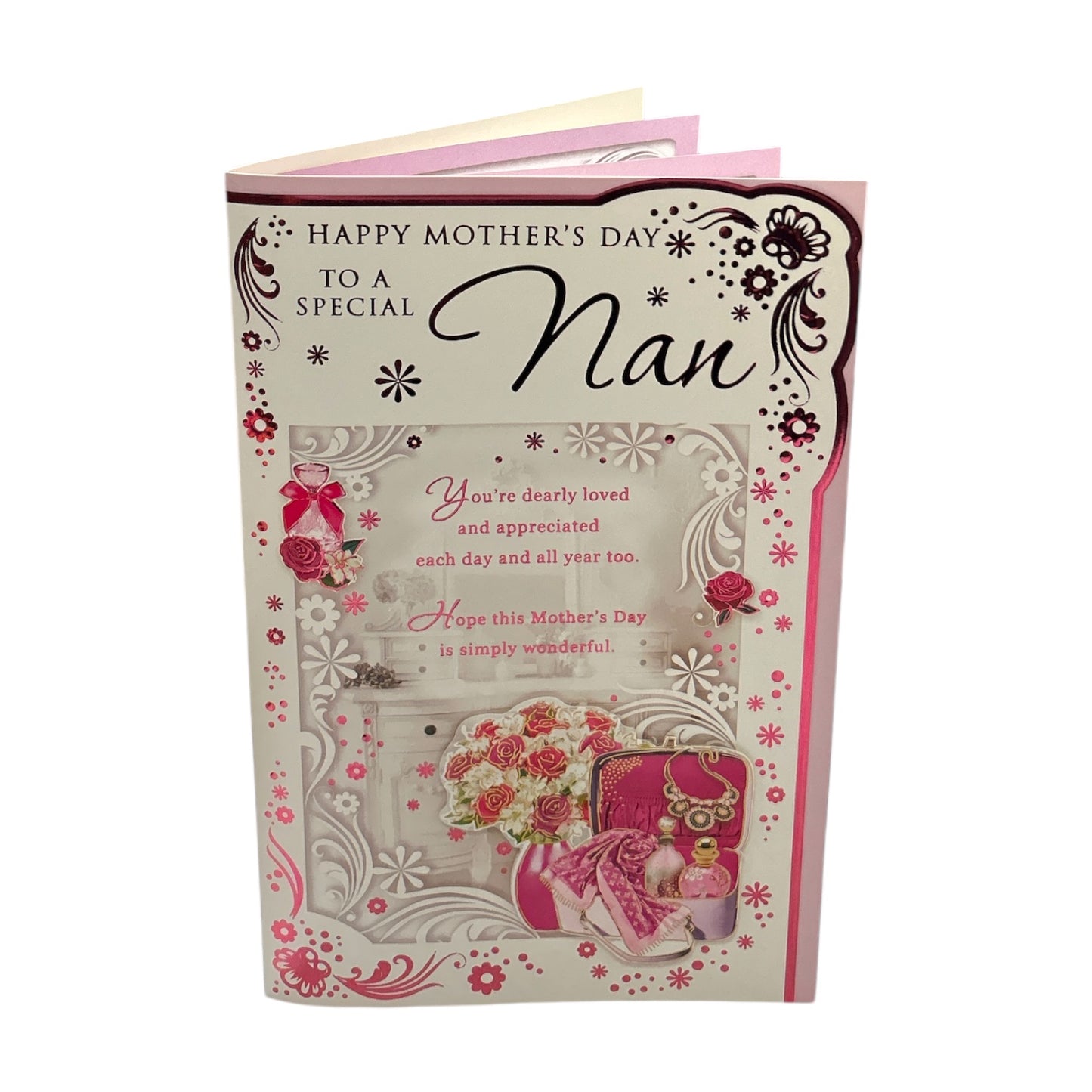 To A Special Nan Flowers and Purse Design Mother's Day Boxed Card