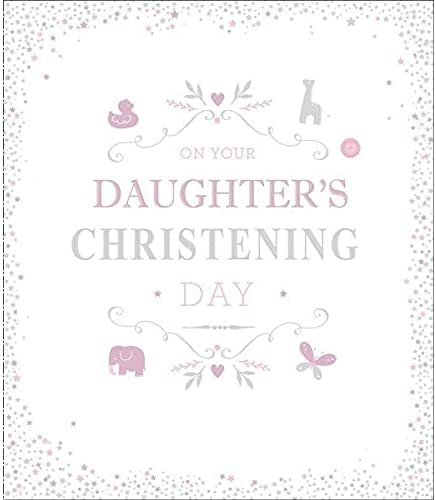 Daughter's Christening Day Greeting Card