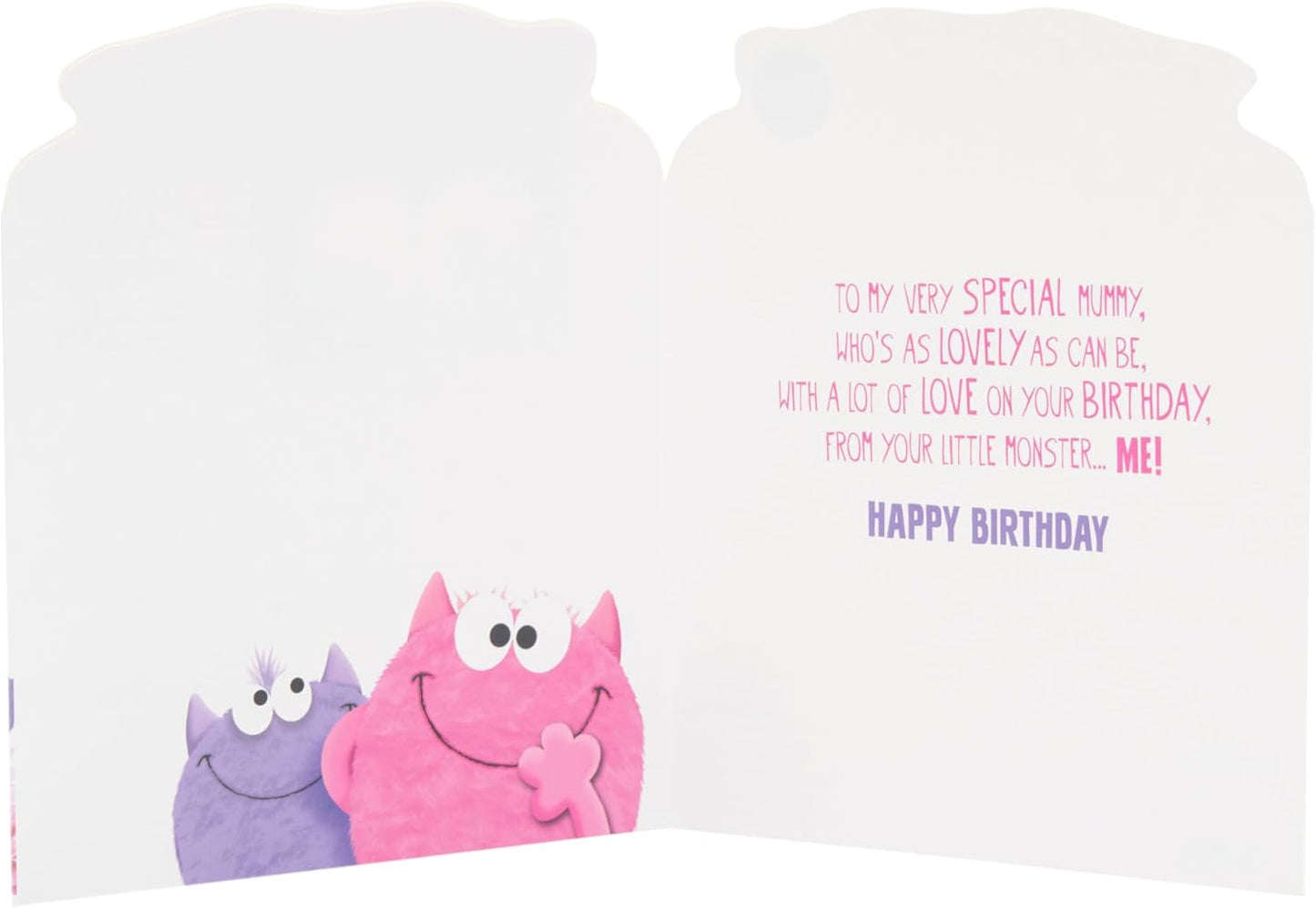 From Your Little Monster Design Mummy Birthday Card