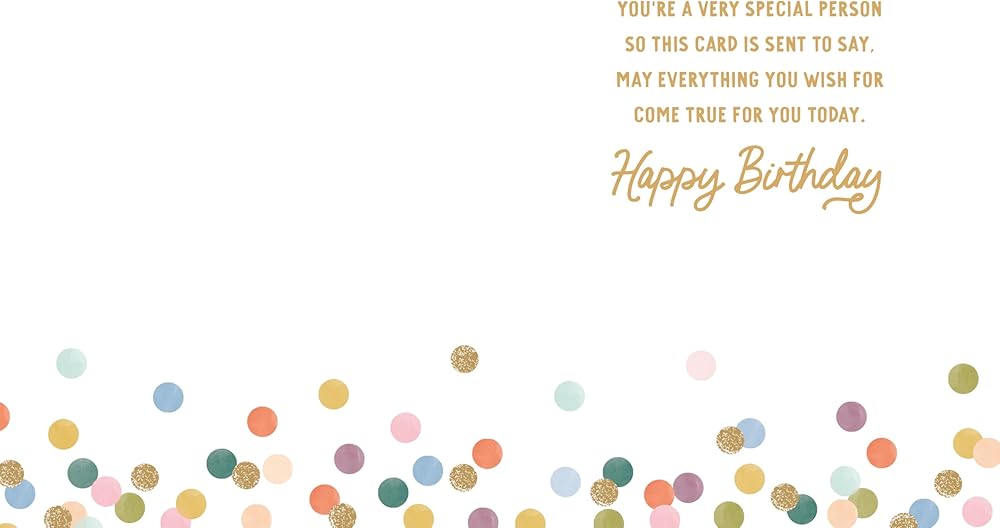 Colourful Contemporary Spots And Dots To A Very Special Friend Birthday Card