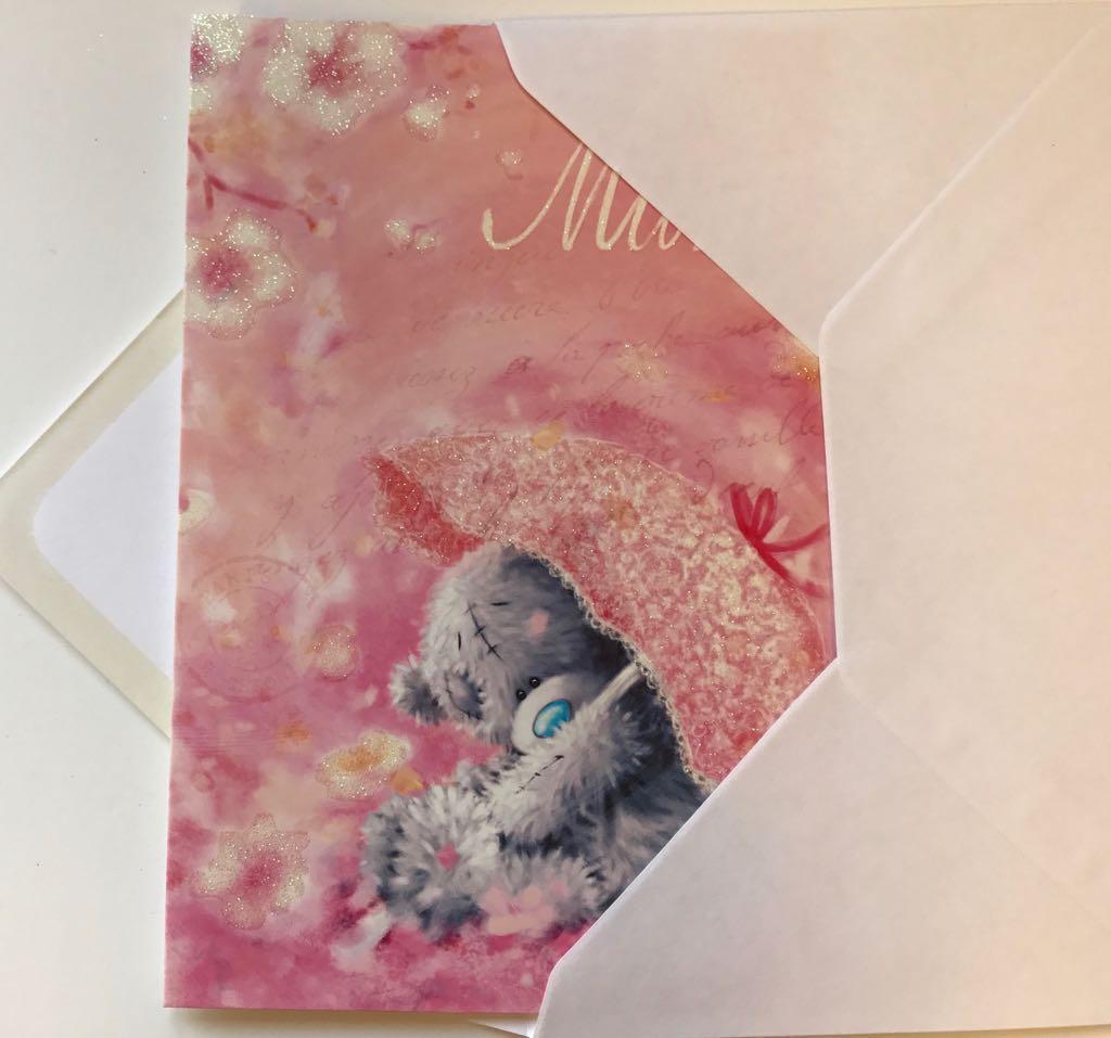 Mum Bear & Umbrella Front Tatty Teddy Mother's Day Card