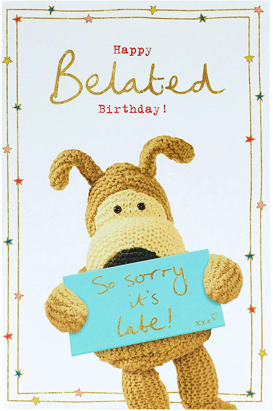 Belated Birthday Card Cute Boofle So Sorry Birthday