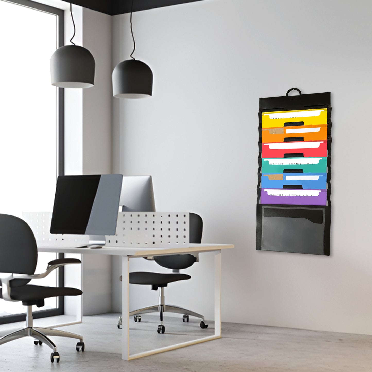 A4 6 Pocket Cascading Wall Organiser by Janrax