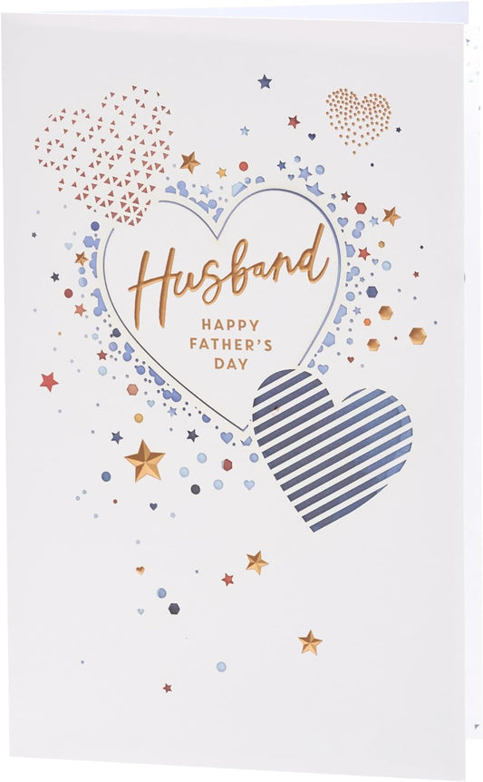 Love Heart Design Husband Father's Day Card
