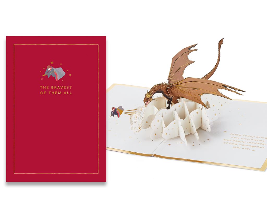 Harry Potter and Goblet of Fire Dragon 3D & Pop-Up Any Occasion Card Birthday Fathers Day