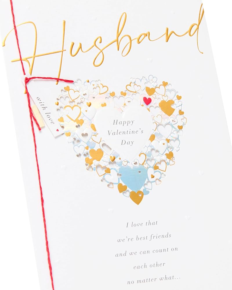 Best Friends Design Husband Valentine's Day Card Large
