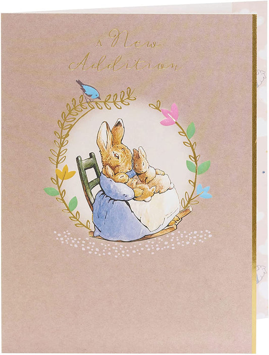Peter Rabbit Cute New Baby Birth Congrats Card