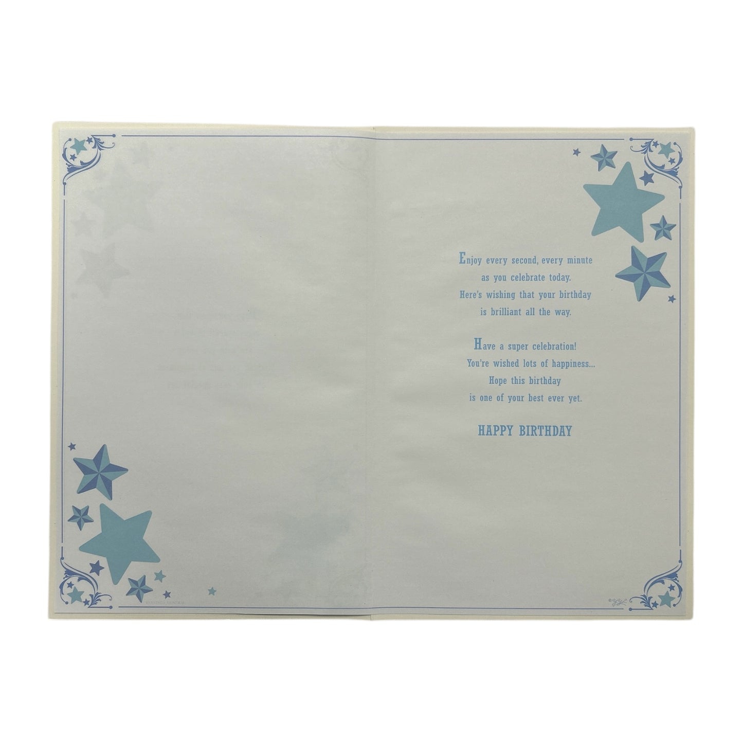 Age 60 Male Silver Stars Birthday Card