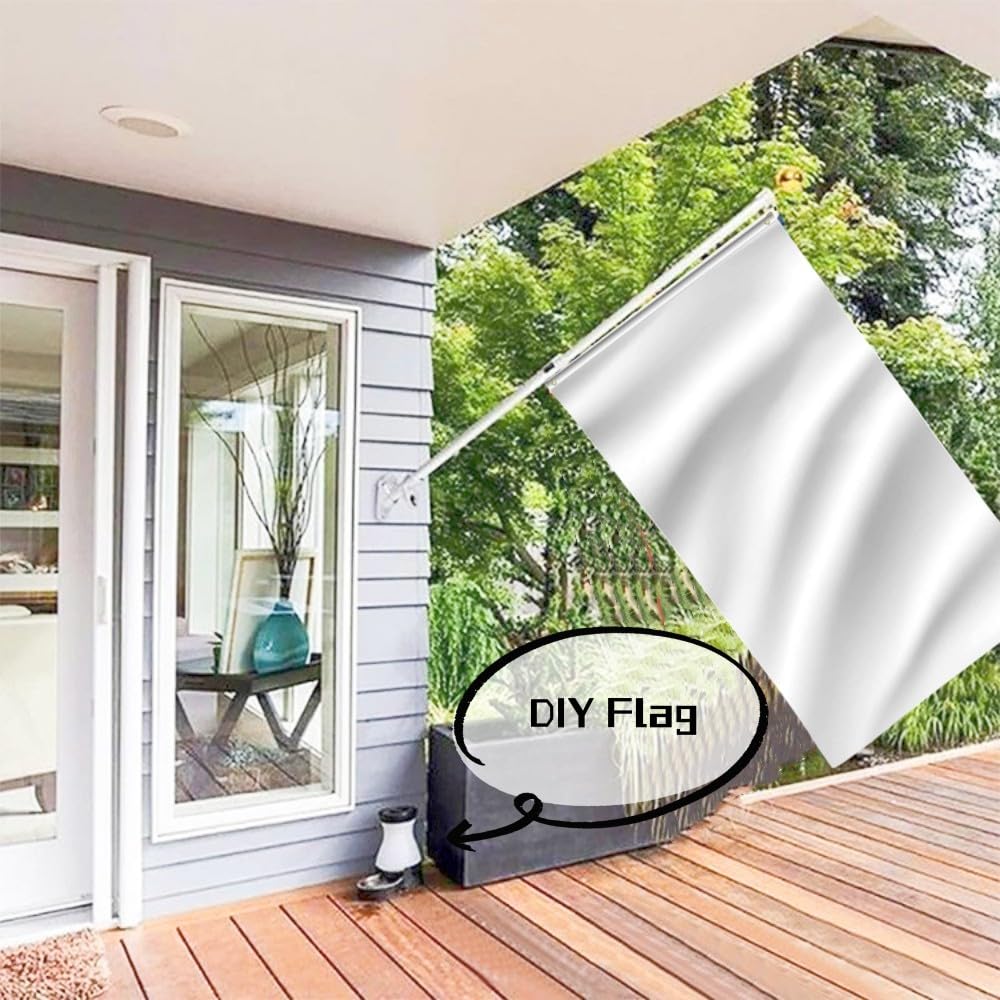 Plain White Flag 9ft x 6ft