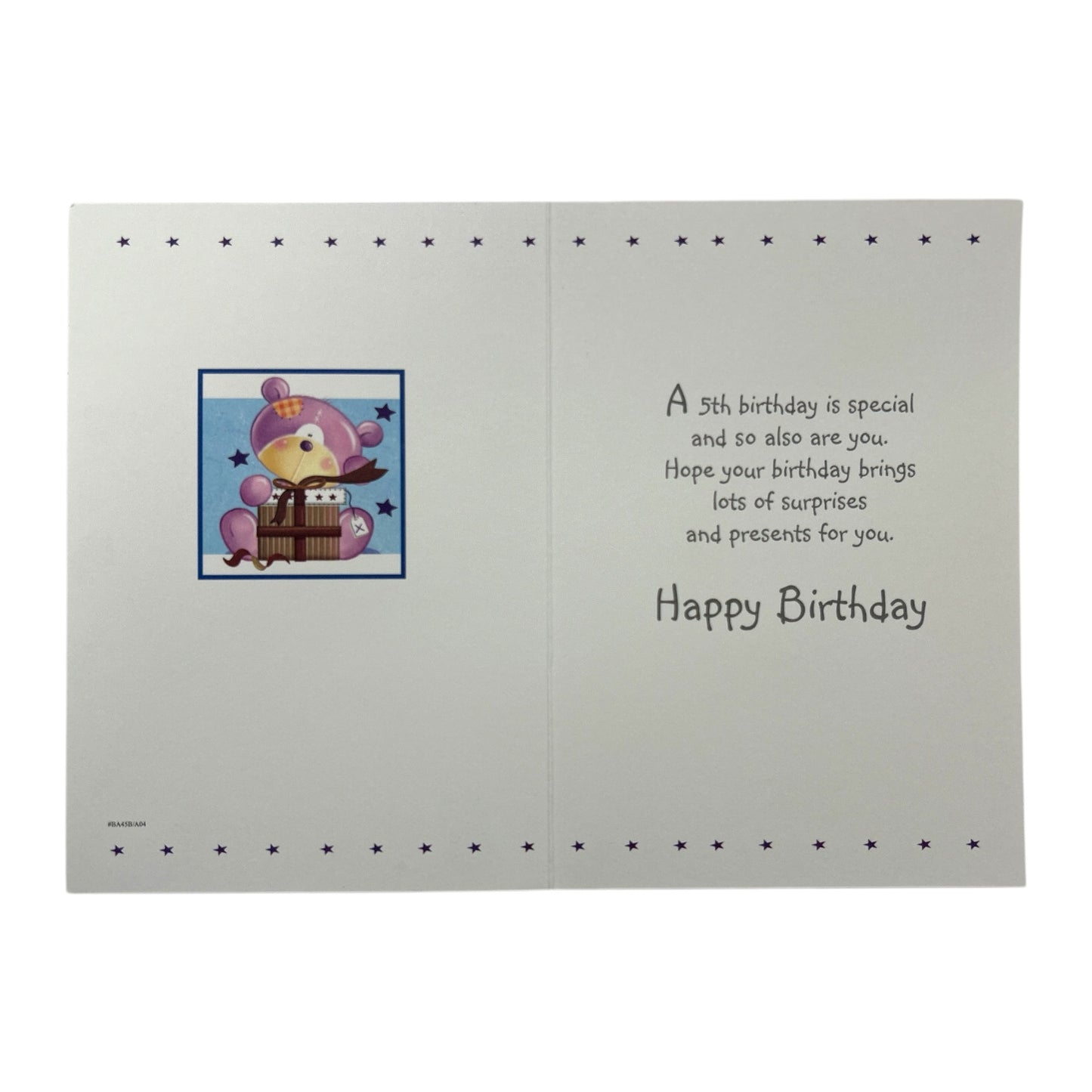 5 Today Hip Hip Hurray Happy Birthday Card