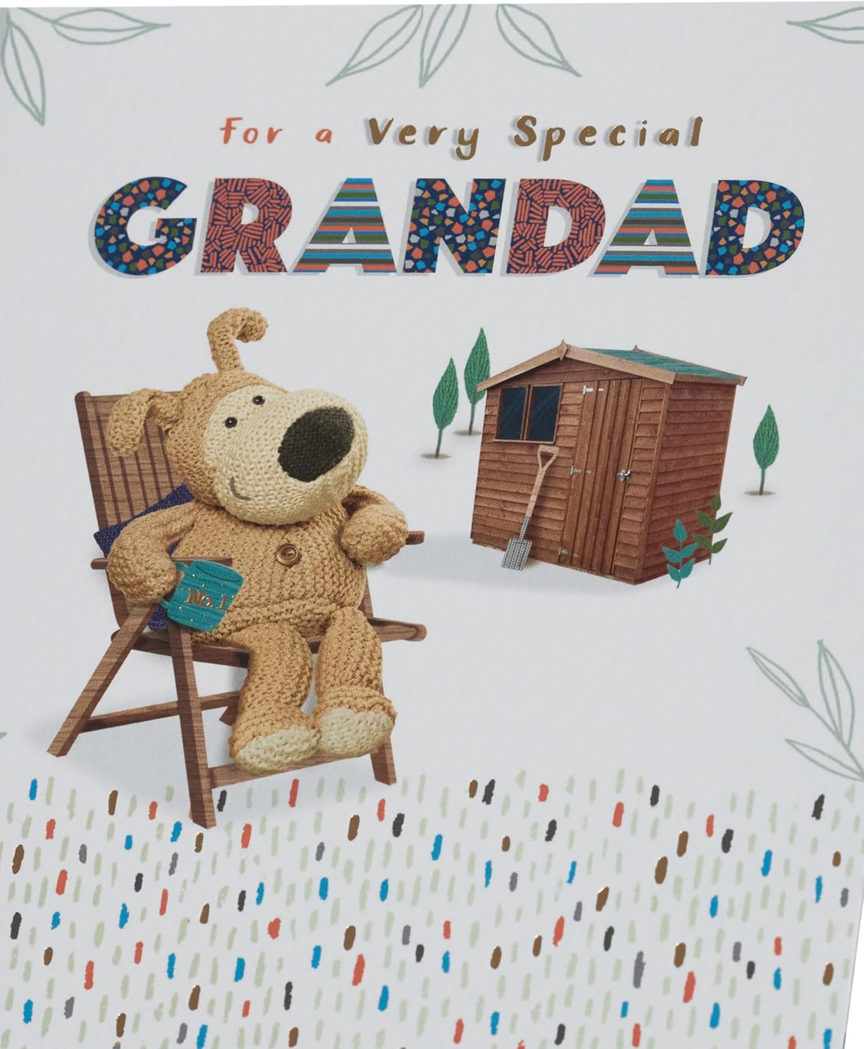 Boofle and Garden Scene Very Special Grandad Father's Day Card