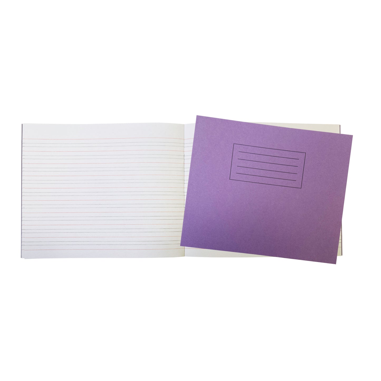 Pack of 25 Janrax Purple 32 Page Handwriting Books 165x200mm Exercise Books WF Paper with 225gsm Manilla Cover