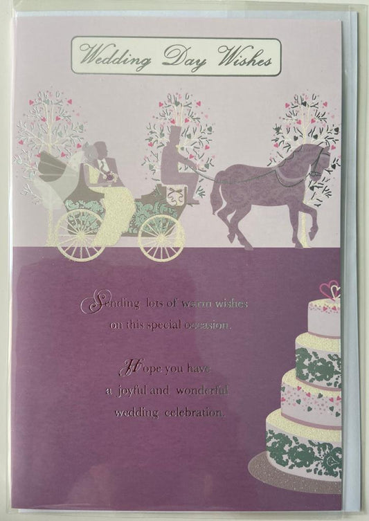 Wedding Day Wishes Sentimental Congratulation Card