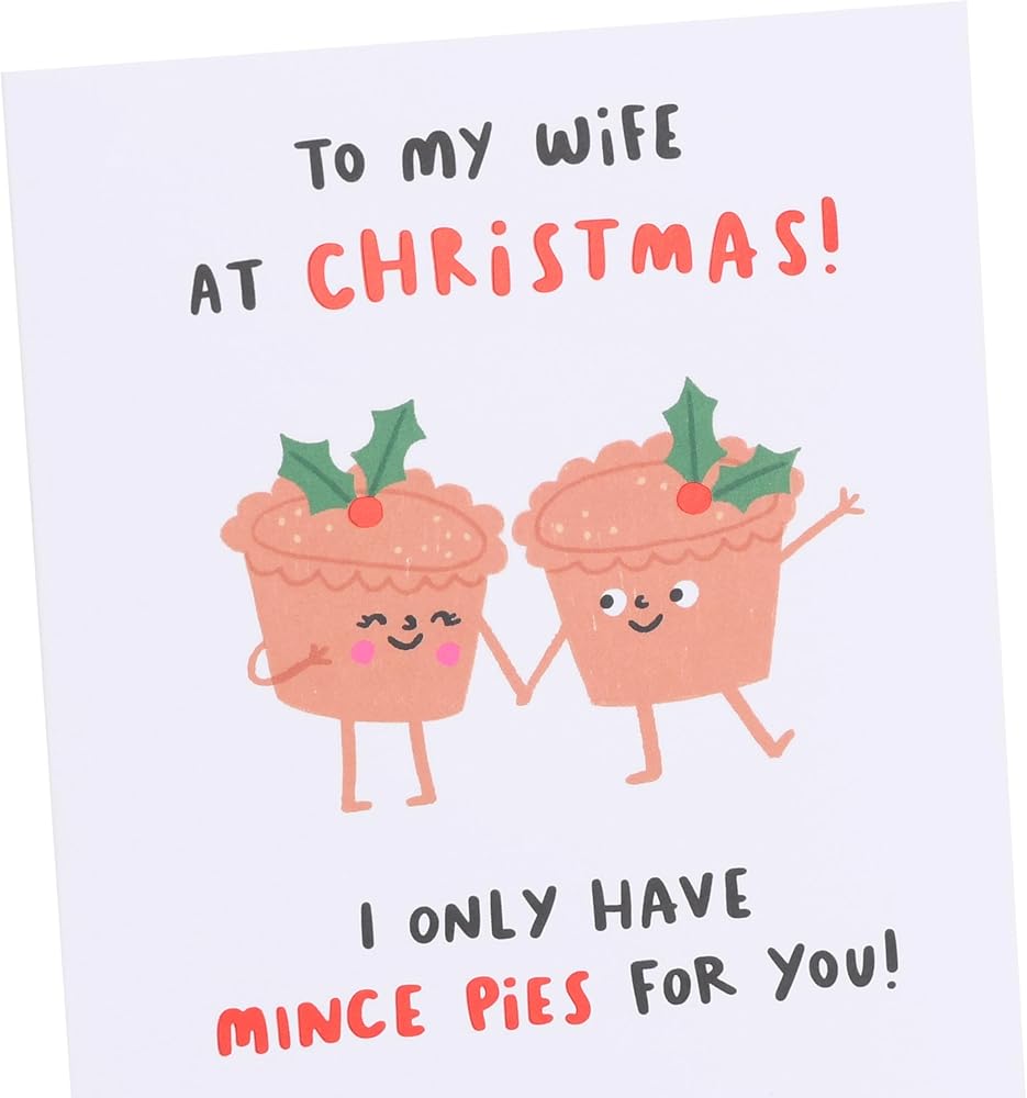 Mince Pies Design Wife Christmas Card
