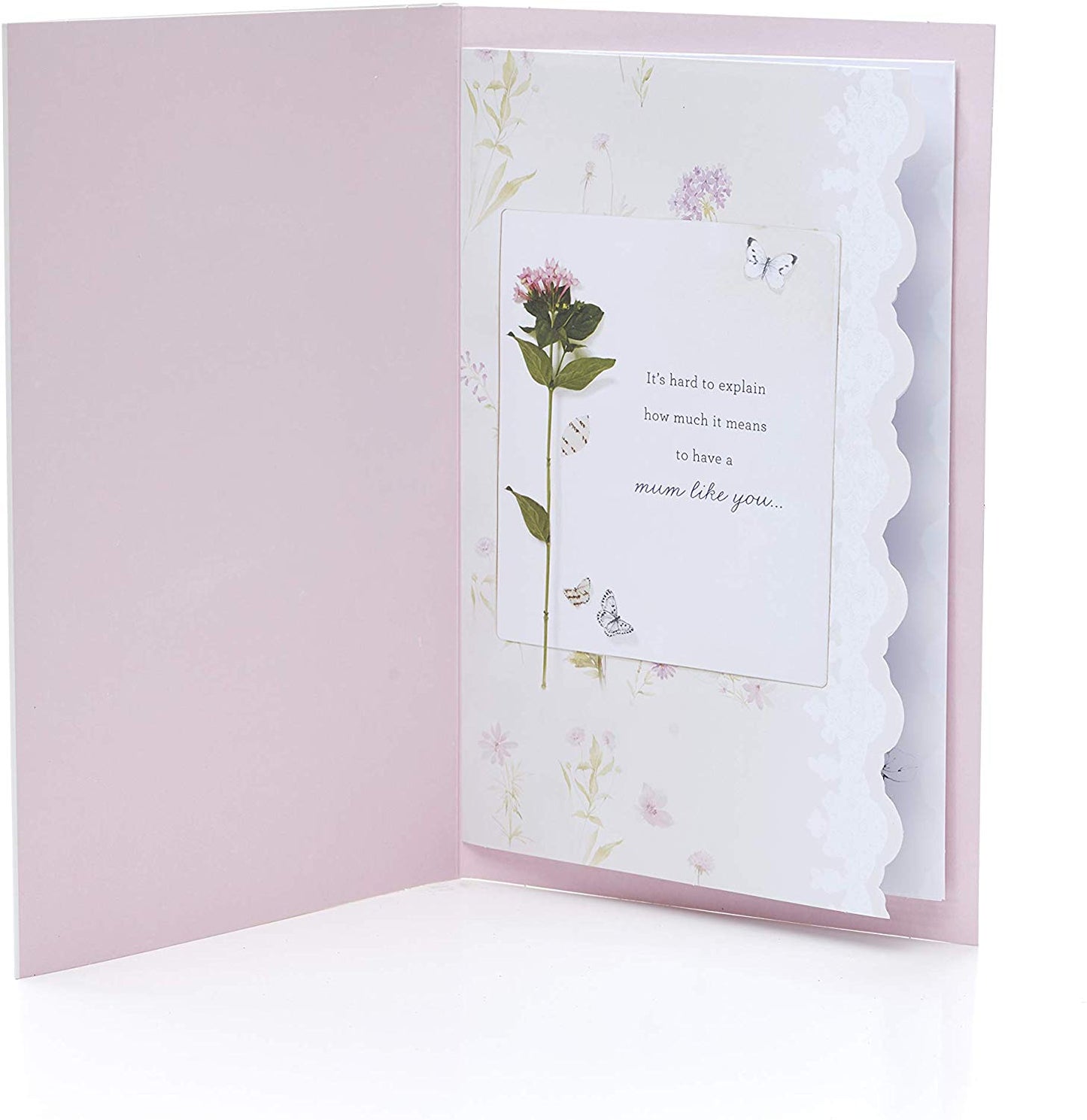 For Mum Laser Cut 3D Butterflies Design Mother's Day Card