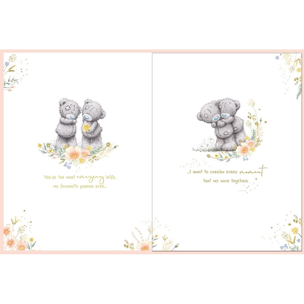 Bears Hiding Behind Tree Beautiful Wife Boxed Anniversary Card