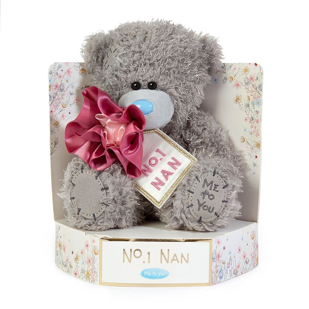 Me to You Tatty Teddy 'Wonderful Nan' 15cm Plush Bear On Gift Plinth Official Mother's Day Collection
