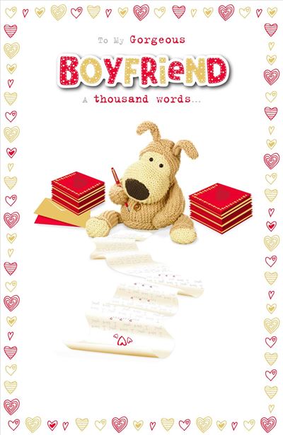 Gorgeous Boyfriend Luxury Boofle Valentine's Day Card