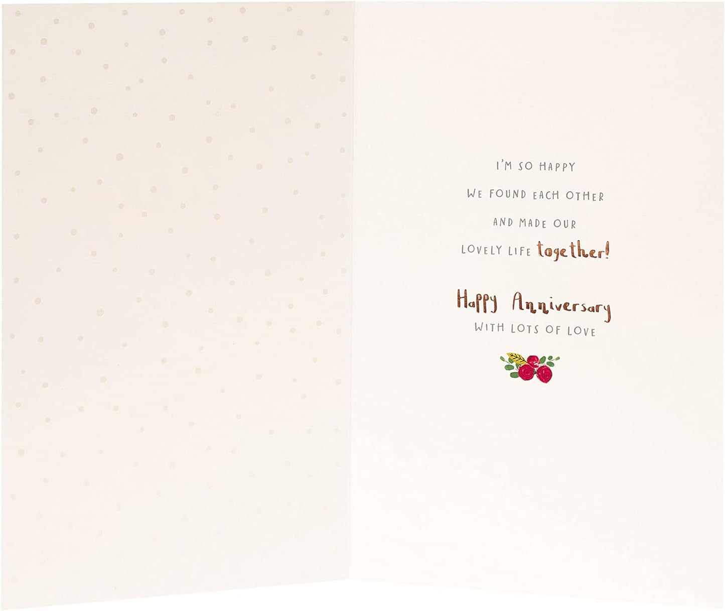 Laser Cut Design From Nutmeg For Wonderful Wife Wedding Anniversary Card Large