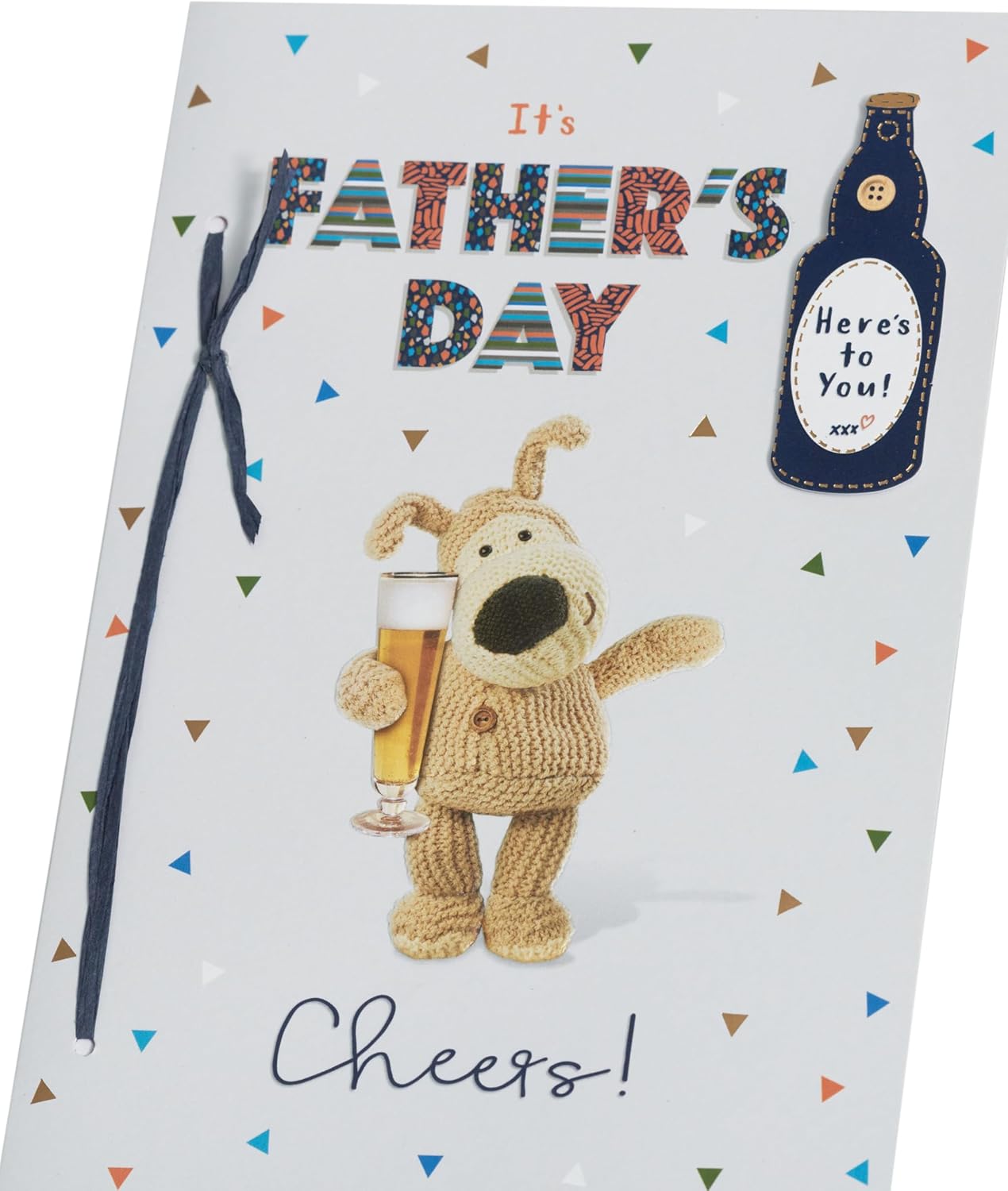 Boofle with Pint Glass Cheers! Father's Day Card for Dad, Grandad, Husband