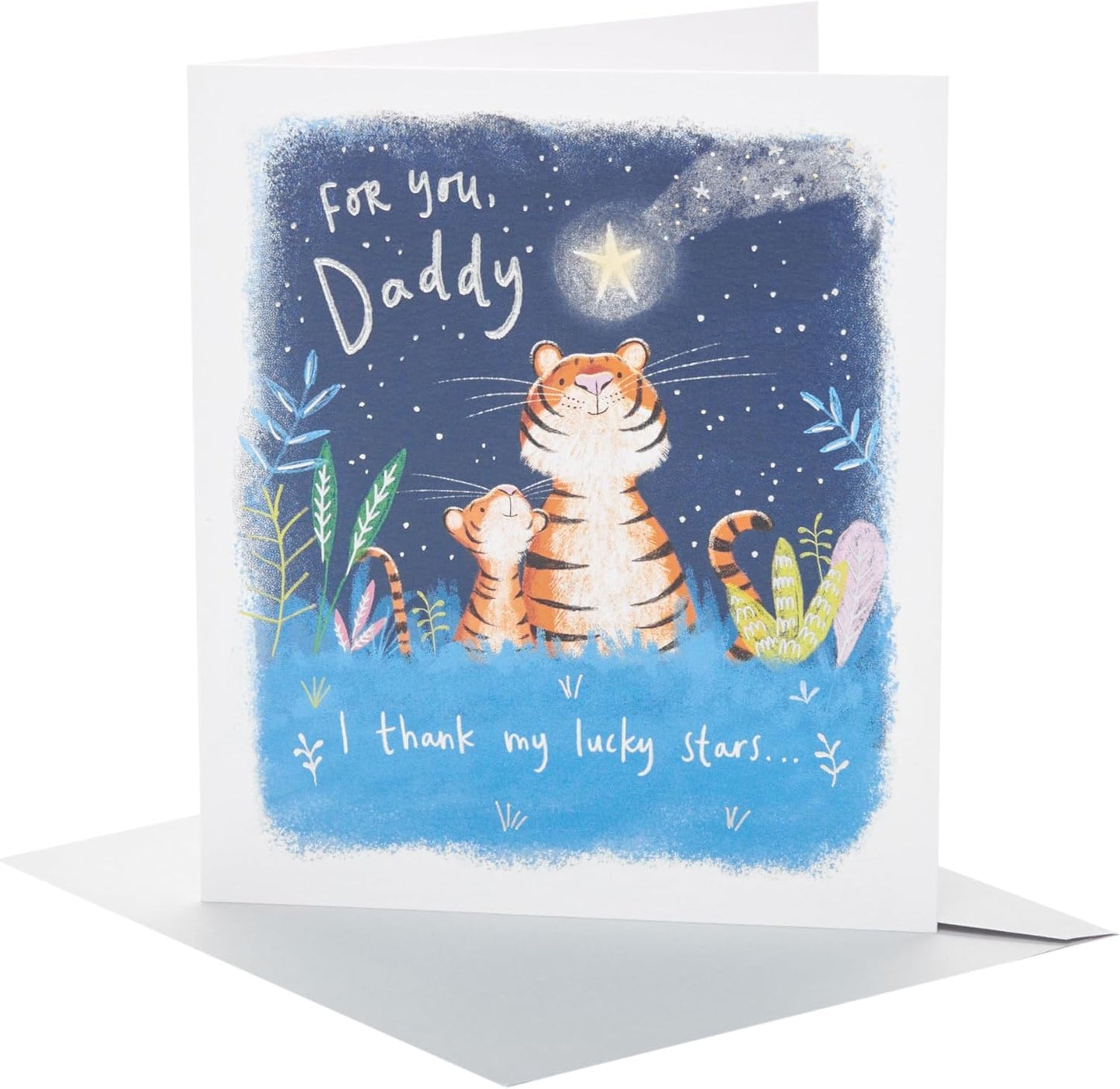 Cute Tigers Design For Daddy Father's Day Card