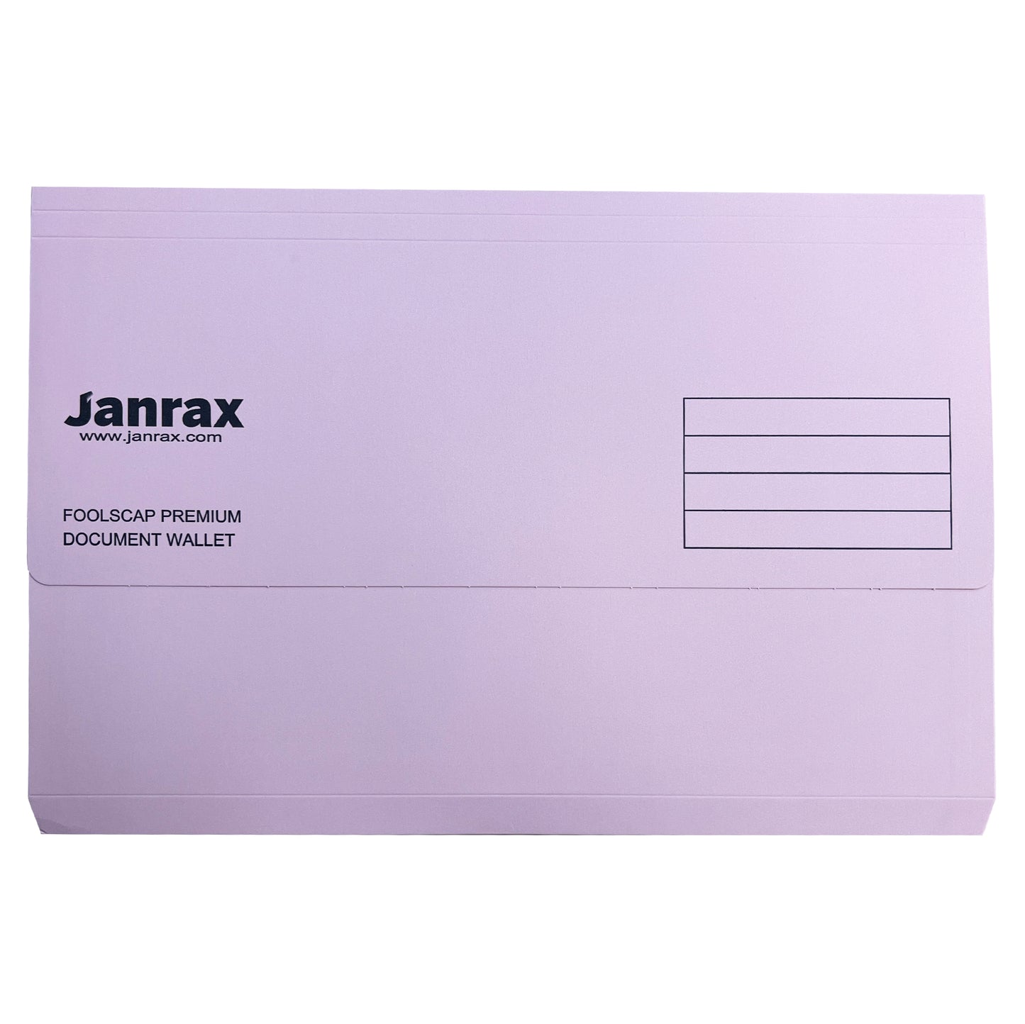 Pack of 50 Pink Card Premium Foolscap Document Wallets