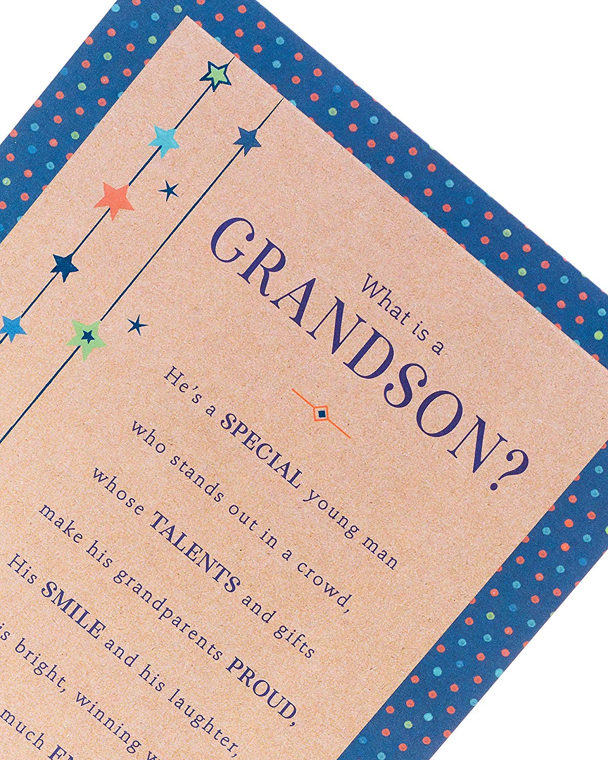 Grandson Birthday Card with Sentimental Words