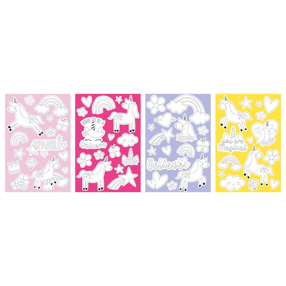 Unicorn Colour Your Own Stickers