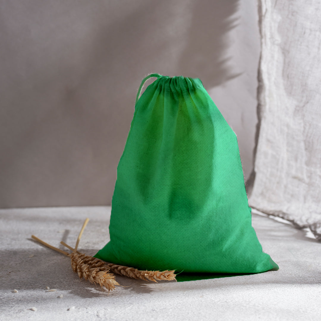 Pack of 100 Pink Coloured 35x25cm Non-Woven Drawstring Bags