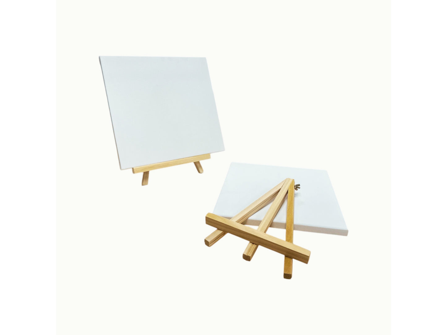 Pack of 12 25x25cm Canvas Easel Set