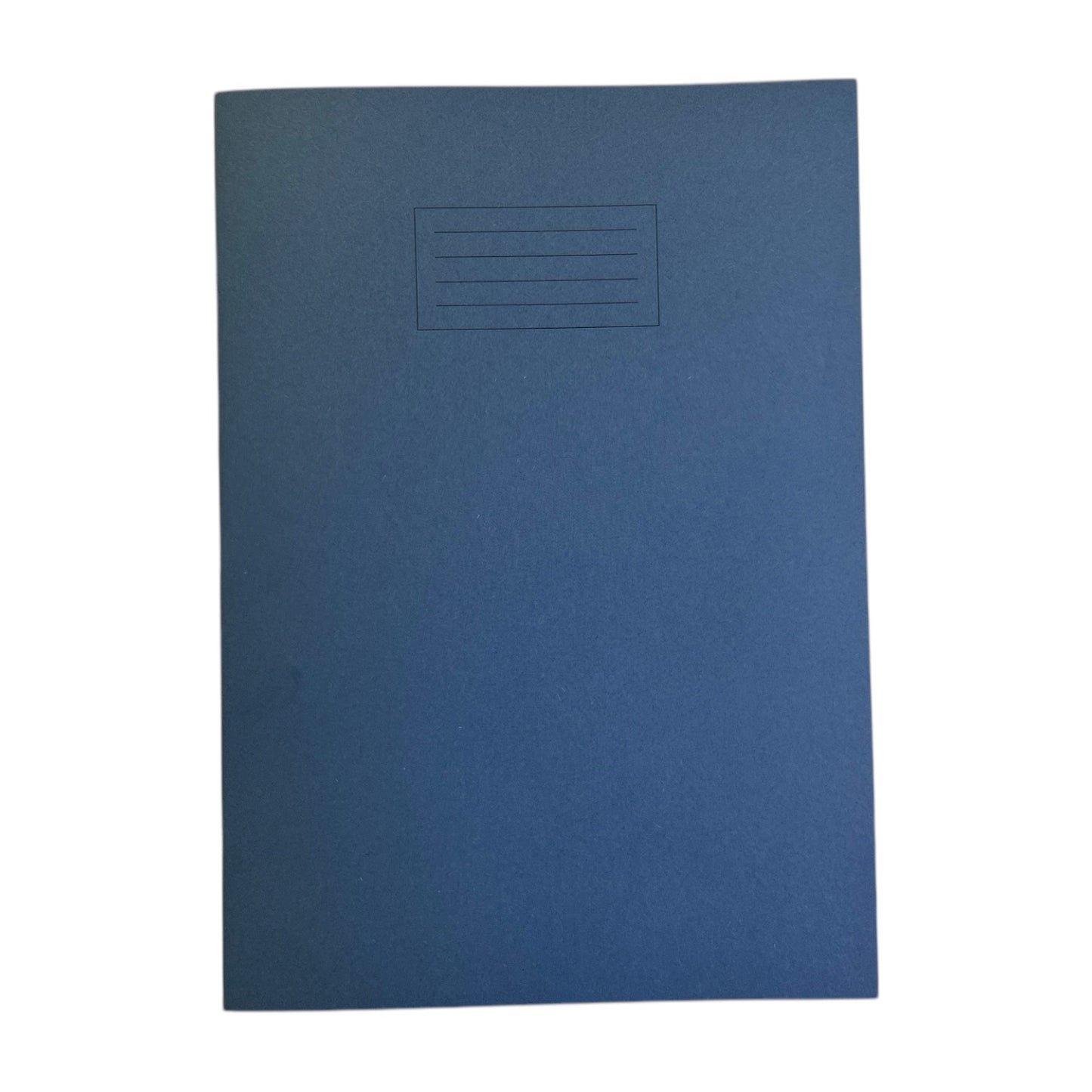 Pack of 10 Janrax A4+ Dark Blue 48 Page Feint Ruled and Margin Exercise Books WF Paper with 225gsm Manilla Cover 240x340mm Workbook