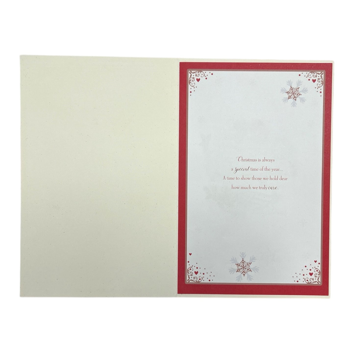 To Both of You Couple Walking in Winter Wonderland Design Christmas Card