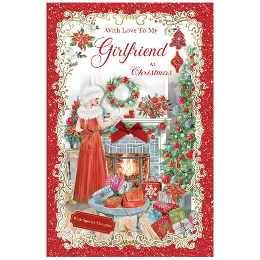 With Love to My Girlfriend With Special Thoughts Christmas Card