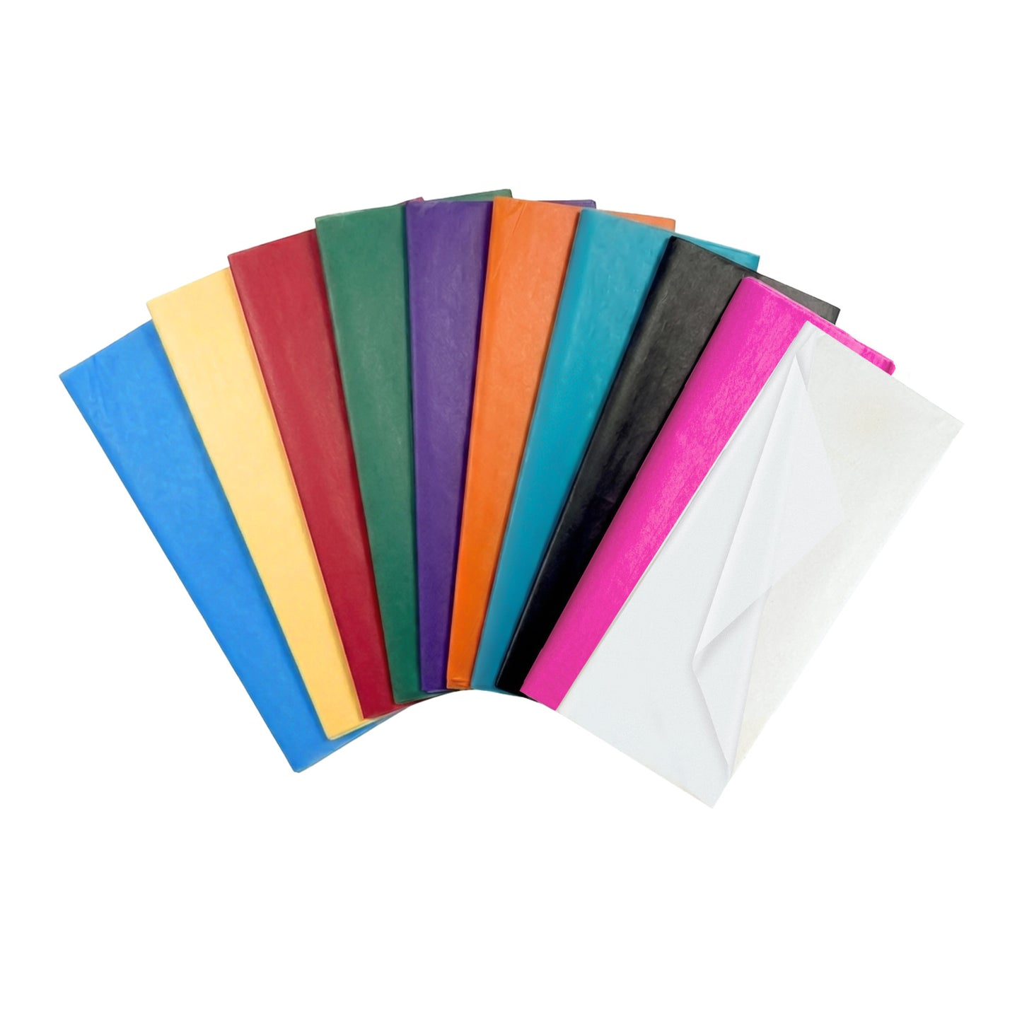 Pack of 800 Assorted Coloured Acid Free 50 x 70cm Tissue Paper Sheets