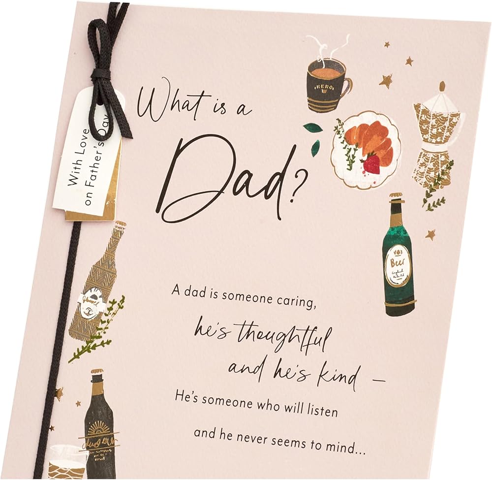 Beer and Food Design For Dad Father's Day Card
