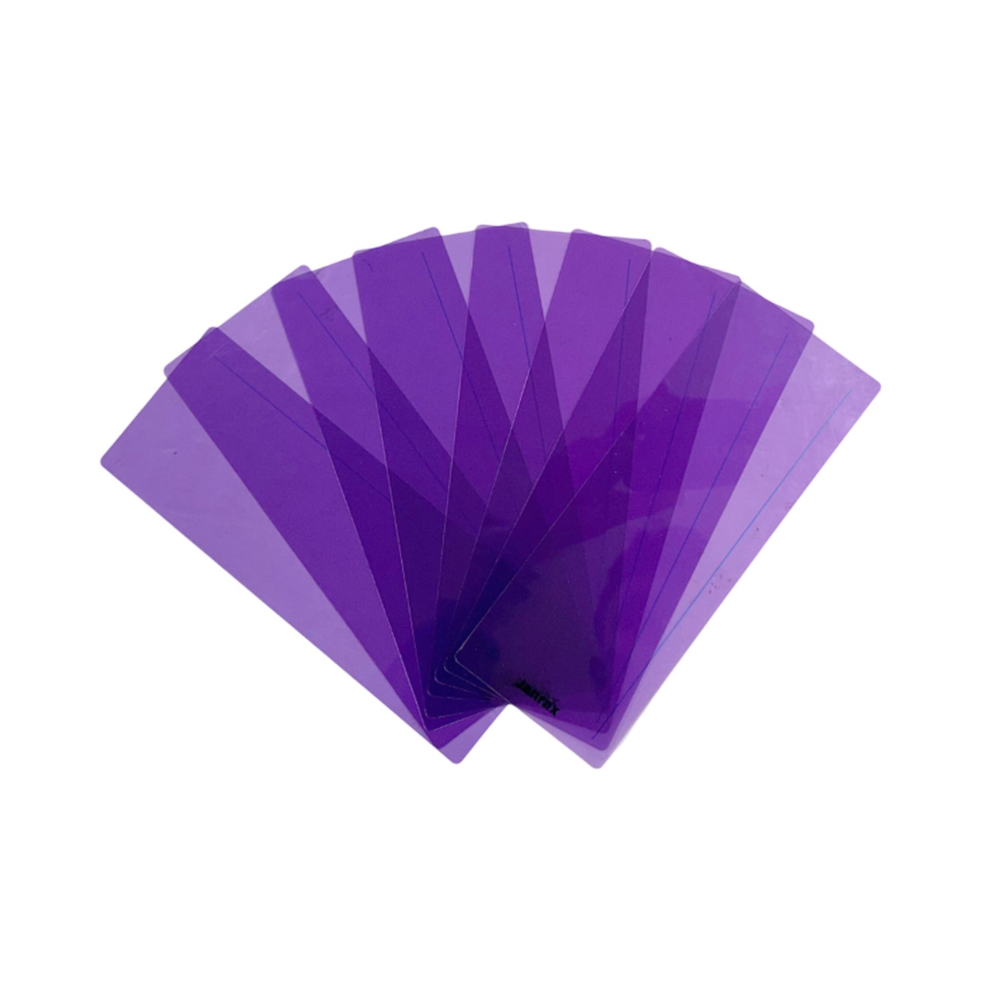 Pack of 24 Purple 210x80mm Dyslexia Overlay Reading Strips – PET Material, Rounded Corners