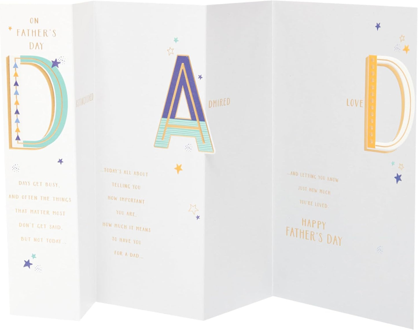 Sentimental Design Dad Father's Day Card