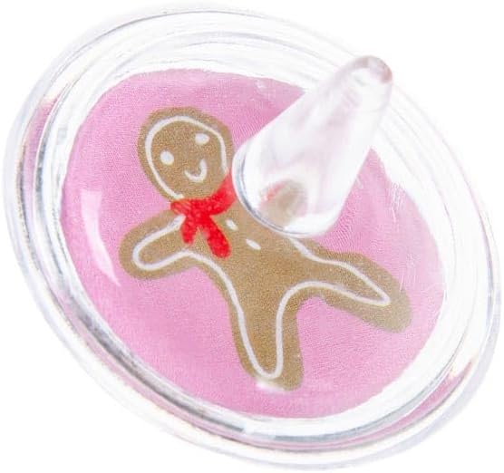 Bag of 12 Christmas Spinning Tops