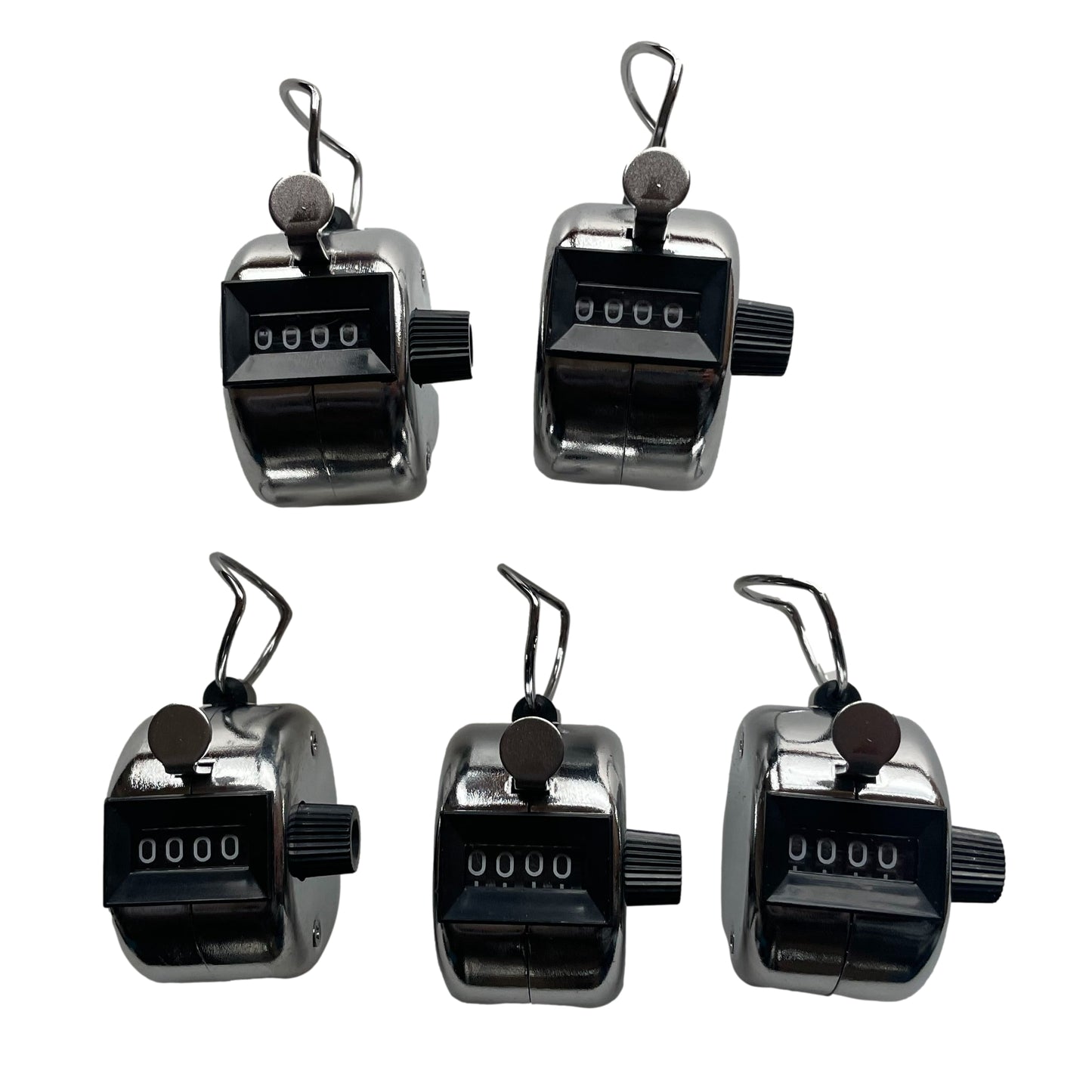 Pack of 12 Janrax Metal Hand Tally Counters