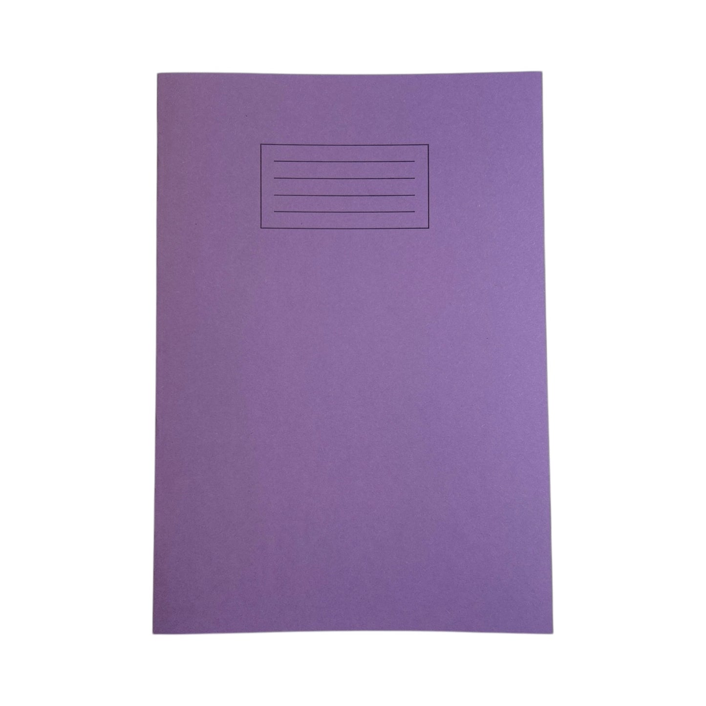 Pack of 100 Janrax A4 Purple 40 Page Handwriting Books Exercise Books WF Paper with 225gsm Manilla Cover