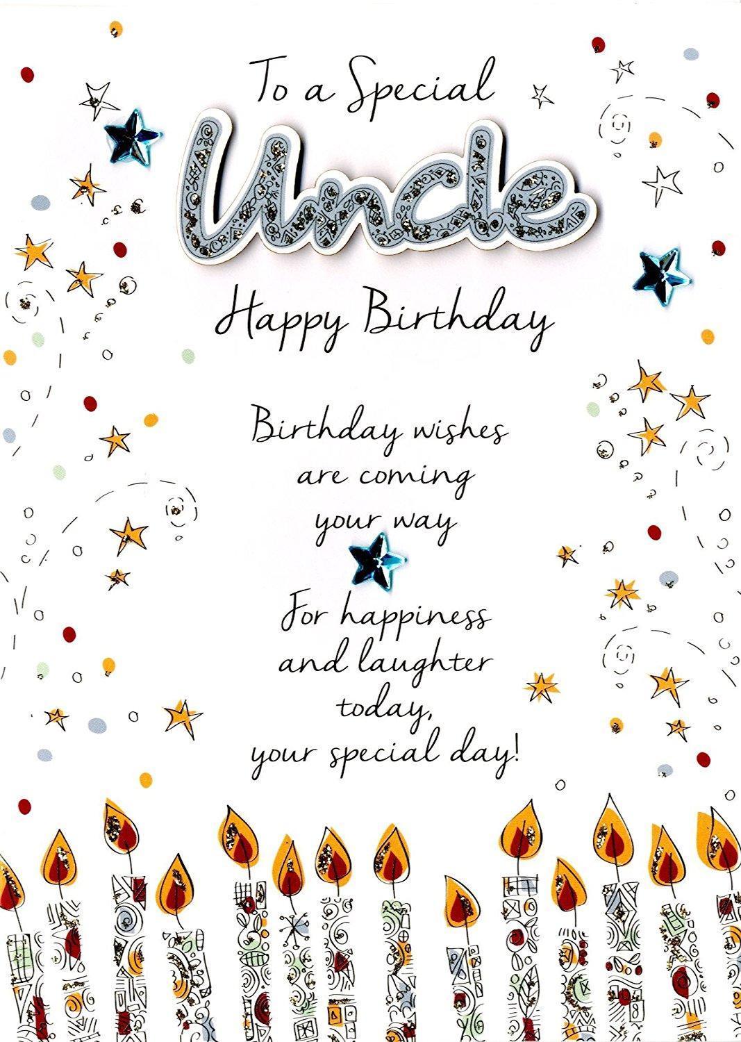 Special Uncle Birthday Greeting Card Second Nature Just To Say Cards