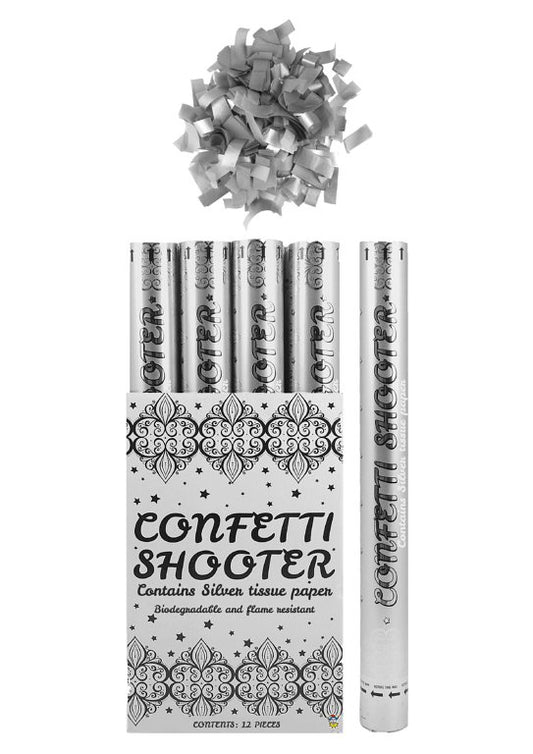 Silver Paper Confetti Shooters 50cm