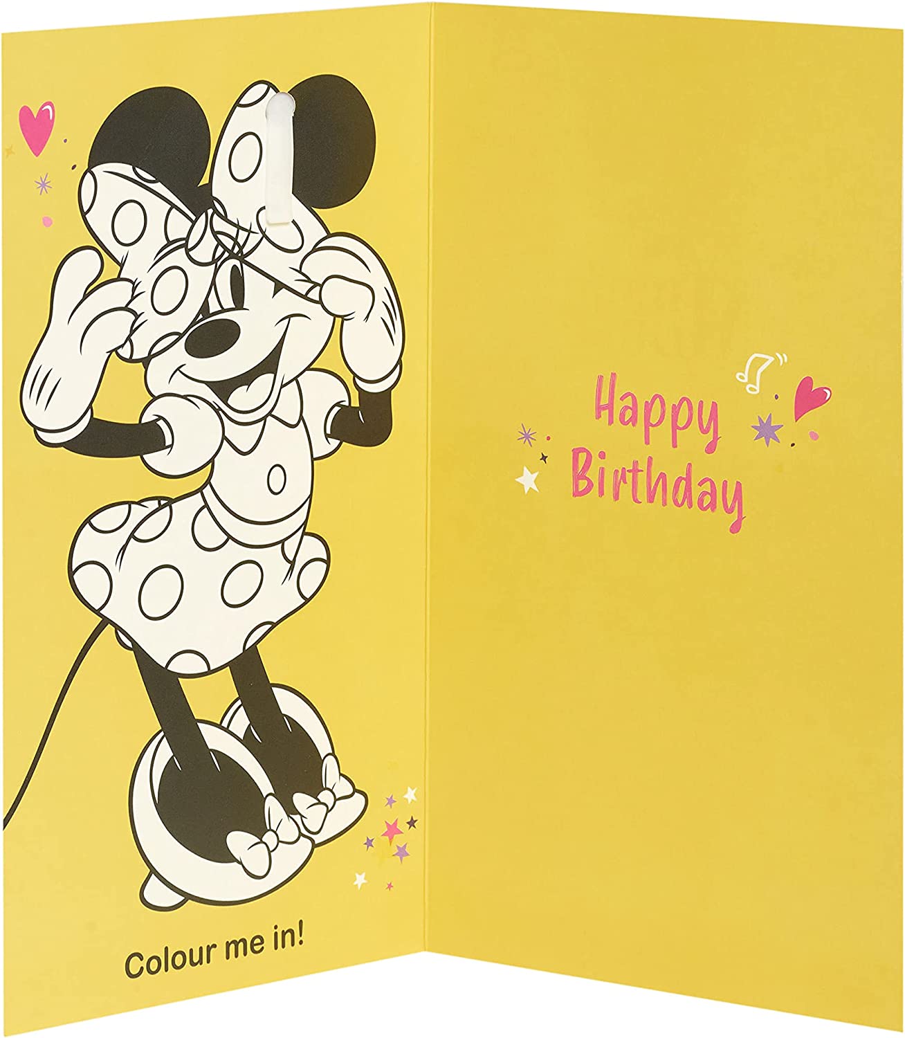 Disney Minnie Mouse Age 3 Birthday Card with Badge