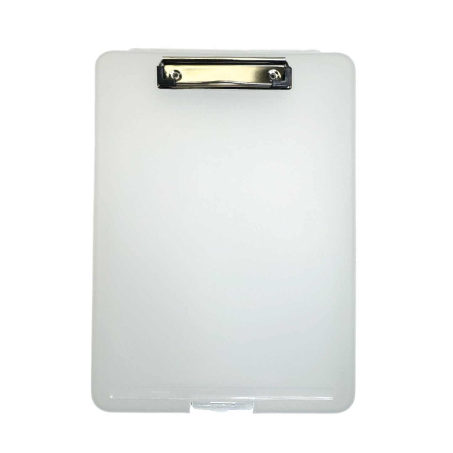 Pack of 2 A4 Clear Clipboard Box Files - Storage Filing Case